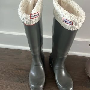 Hunter boots! Plus socks